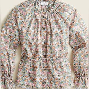 J.Crew Liberty of London cotton poplin top